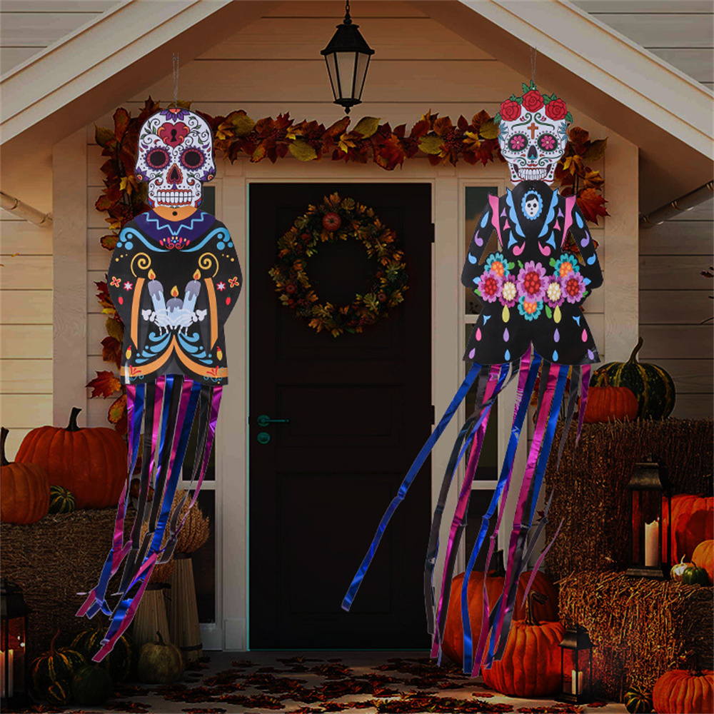 Mexican Day Of The Dead Keleto - đánh giá và giá Home Security Yard Sign