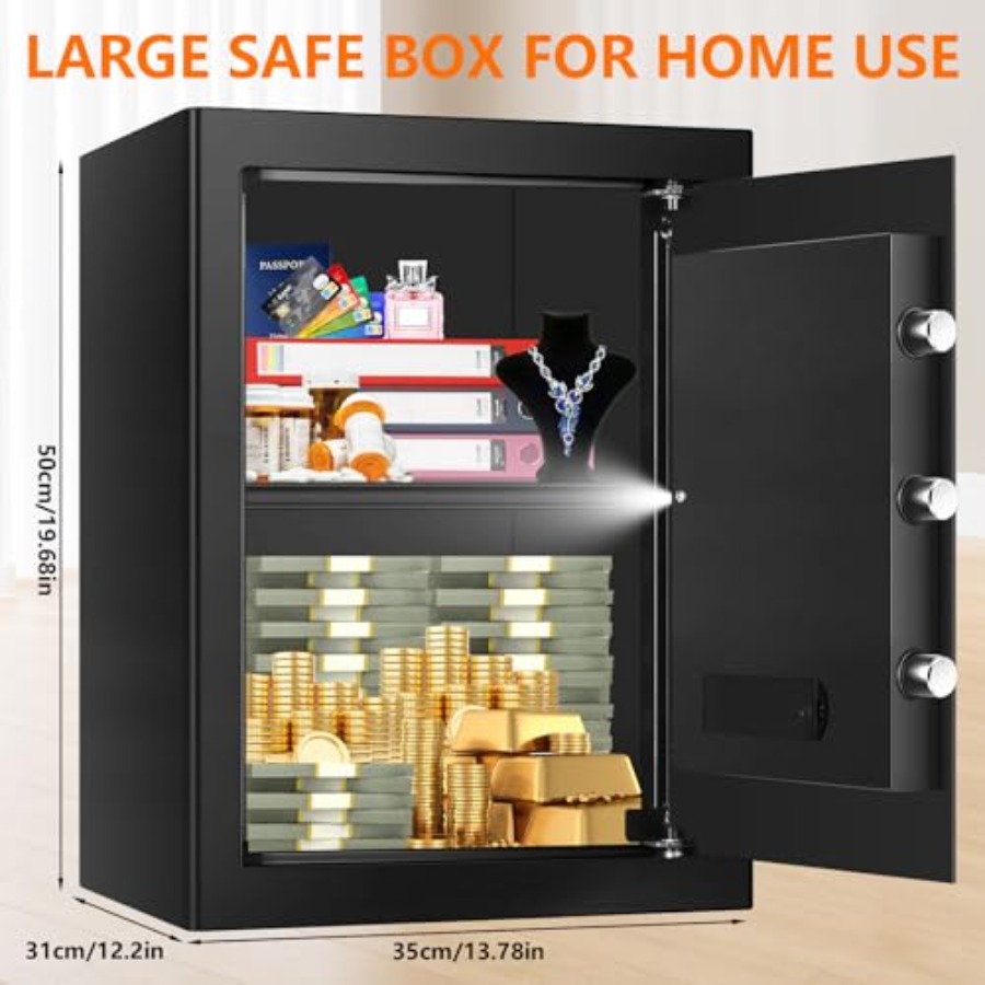 3.4 Cuft Large Fireproof Safe  - đánh giá và giá Home Security Safe