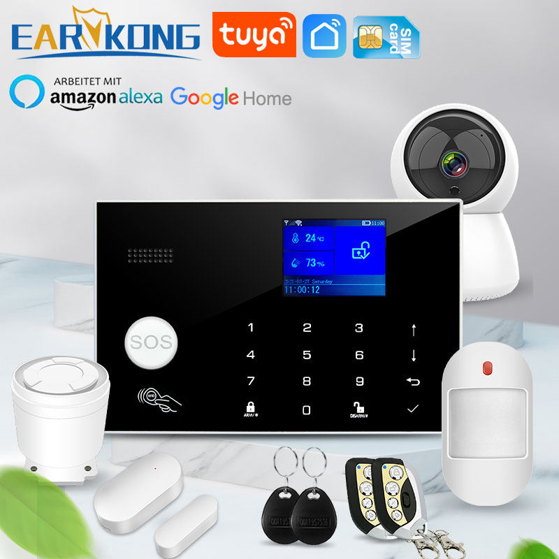 Wifi GSM Alarm System 433MHz H - đánh giá và giá Home Security Number